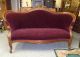 Vintage Loveseat W/serpentine Back With Matching His & Her ' S Side Chairs Unknown photo 8