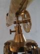 Brass Telescope Double Barrel Griffith Astro With Wooden Tripod Stand Telescopes photo 5