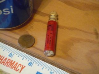 Vge Ant.  Victorian Patent Medicine Drug Co Advertising Corked & Full Glass Vial photo