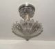 1930s Starburst Art Deco Ceiling Lamp Light Fixture X - Treme 1 Of 3 Chandeliers, Fixtures, Sconces photo 3