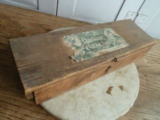 Antique Misc Medical Items In Wooden Box photo