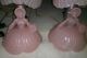 Vintage Gone With The Wind Style Southern Belle Lamps Pink Originalperfect Glass Lamps photo 2