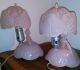 Vintage Gone With The Wind Style Southern Belle Lamps Pink Originalperfect Glass Lamps photo 4