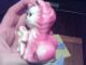 Pink Antique Porcelain Cat Shaker Salt & Pepper Shakers photo 1