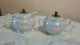 Antique White Porcelain Altenburg Saxony Germany Austria Lusterware Teapot Sugar Cups & Saucers photo 2