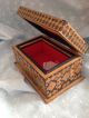 Vintage Marked Made In Ussr Wood Carved Detailed Trinket Box Boxes photo 1
