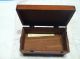 Vintage Miniature American Dove Tailed Cedar Wood Carved Trinket Box Boxes photo 1