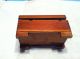 Vintage Miniature American Dove Tailed Cedar Wood Carved Trinket Box Boxes photo 2