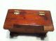 Vintage Miniature American Dove Tailed Cedar Wood Carved Trinket Box Boxes photo 4