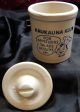 Vntg 1930 ' S Kaukauna Klub Cheese Stoneware Crock Canister Jar W Lid Advertising Primitives photo 1