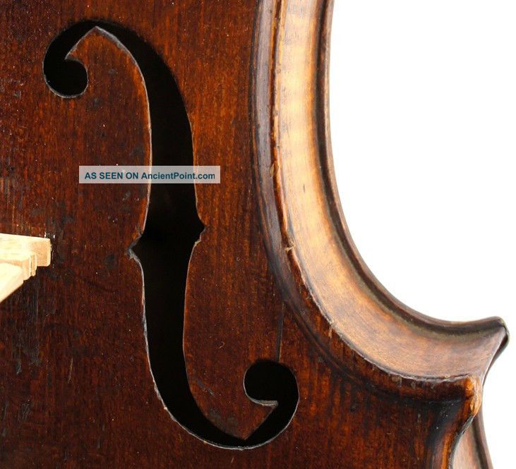 Excellent Antique German Violin By Friedrich August Glass C.  1860 - String photo