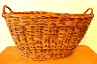 Antique Pa 19th C Darning Sewing Basket Natural Dye Accents - Darner & Beeswax photo