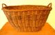 Antique Pa 19th C Darning Sewing Basket Natural Dye Accents - Darner & Beeswax Primitives photo 2
