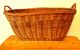 Antique Pa 19th C Darning Sewing Basket Natural Dye Accents - Darner & Beeswax Primitives photo 3