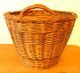 Antique Pa 19th C Darning Sewing Basket Natural Dye Accents - Darner & Beeswax Primitives photo 4