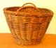 Antique Pa 19th C Darning Sewing Basket Natural Dye Accents - Darner & Beeswax Primitives photo 5