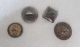 4 Antique Vintage Mixed Small Buttons Found In Matchbox. Buttons photo 6
