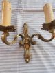 2 Vintage French Gilted Wall Lights / Wall Lamps / Wall Sconces Chandeliers, Fixtures, Sconces photo 4