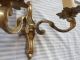 2 Vintage French Gilted Wall Lights / Wall Lamps / Wall Sconces Chandeliers, Fixtures, Sconces photo 5