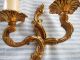 2 Vintage French Gilted Wall Lights / Wall Lamps / Wall Sconces Chandeliers, Fixtures, Sconces photo 6