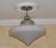 Bright30 ' S Art Deco Glass Ceiling Lamp Light Shade Fixture Hall Entry Kitchen Chandeliers, Fixtures, Sconces photo 3