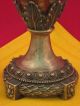 Porcelain Urn Chinese Vase Handmade Bronze Crackle Hand Painted & Gold Trim Vases photo 5