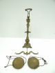 Vintage Metal Brass Ornate Free Standing Merchants Decorative Coin Scale Scales photo 9