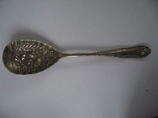 Silver Plate Embossed Tea Spoon Antiques Antiquities British photo