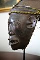 Lwena Pwo Face Mask W/beaded Leather Helmet / Headdress African Art (dr Congo) Masks photo 1