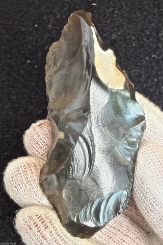 Lower Acheulian,  Bifaced Point/drill,  Found Nr Swanscombe,  Kent,  A431 photo