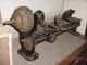 1800 ' S Iron Flat Belt Lathe: Rare Steam Age/steampunk Antique A1 Industrial Tool Other photo 1