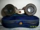 Vintage Jumelle Leather Bound Theatre Glasses With Felt Howard & Co.  Pouch Optical photo 2