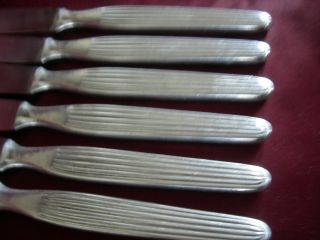 Industria Argentina Set Of 6 Stainless Knives,  Acero Inoxidable,  Dilhon photo