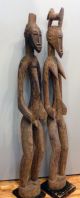 Senufo African Figure Couple Rhythm Pounder Male Female Statue Ethnix Sculptures & Statues photo 1