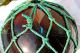 Vintage Japanese Glass Fishing Float,  With Maker ' S Mark,  And Rope Other photo 5