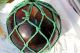 Vintage Japanese Glass Fishing Float,  With Maker ' S Mark,  And Rope Other photo 6