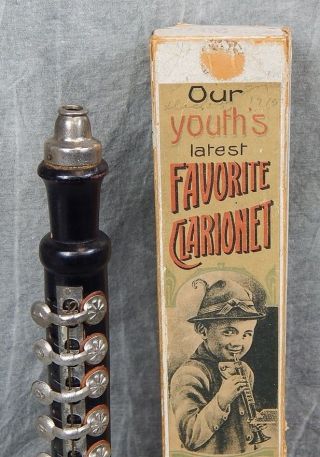 C 1880 Mein Stolz Youths Clarionet Nos In Box Harmonica Like Reeds photo