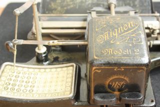 Antique Typewriter Mignon No.  2 Schreibmaschine  1900 ' S photo