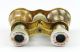 Antique French Opera Glasses With Amazing All Rainbow Mother Of Pearl 122 Victorian photo 2