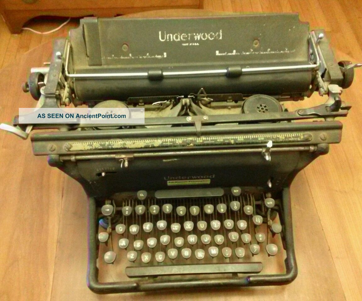 Antique Underwood Standard Typewriter Typewriters photo