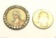 Antique French Silver+jewels+painted Miniature Marie Antoniette Portrait Button Buttons photo 1