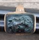 Antique /possibly Ancient Pallas Athena W/ Dragon Bloodstone Cameo Ring Rose 14k Roman photo 9