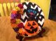 Penny Rug Applique - Embroidery Hoop Art - Wool Felt Flowers,  Cat,  Jol Art Primitives photo 1