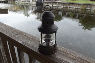 Vintage Brass Perko Anchor Jr Nautical Masthead Ships Lantern Lamp Antique? photo