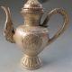 Exquisite Workmanship Copper Silver Plated Teapot W Qianlong Mark Teapots photo 2