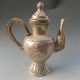 Exquisite Workmanship Copper Silver Plated Teapot W Qianlong Mark Teapots photo 4