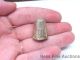 Antique 14k Yellow Gold Sewing Thimble Vertical Floral Pattern Thimbles photo 4