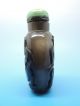 Chinese Agate Bottle “eight Horses” With Turquoise Cap. Chinese photo 6