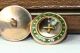 Antique Set Of 6 9ct Gold Mother Of Pearl & Enamel Vest Buttons In Case Buttons photo 1