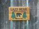 Primitive Rustic Lodge Black Bear Sign Indoor Cabin Wall Plaque W Reclaimed Wood Primitives photo 1